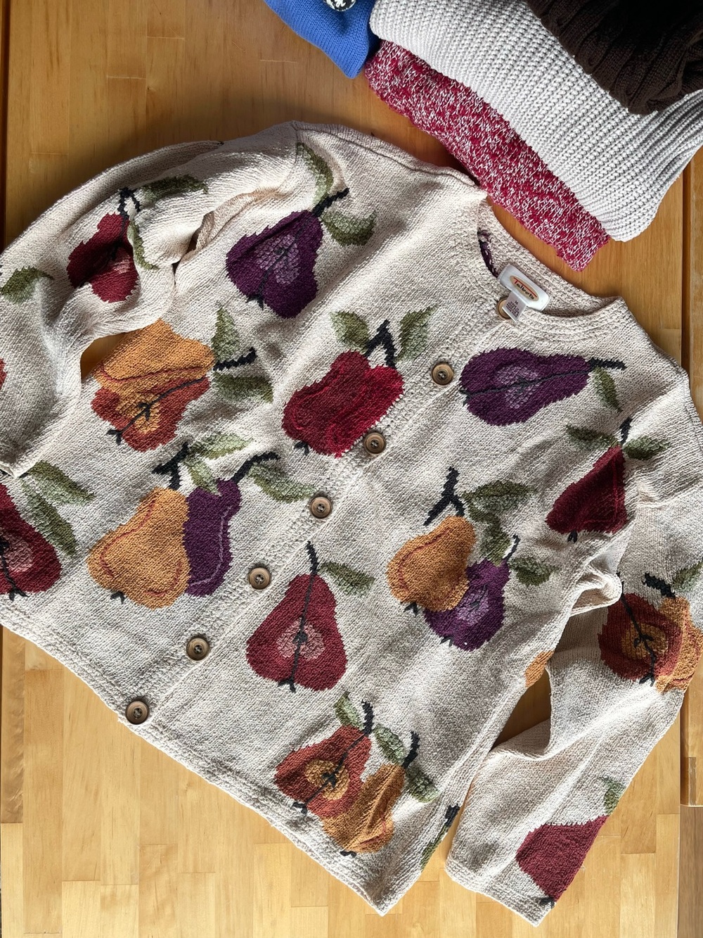 Vintage Talbots pear fruit sweater - M